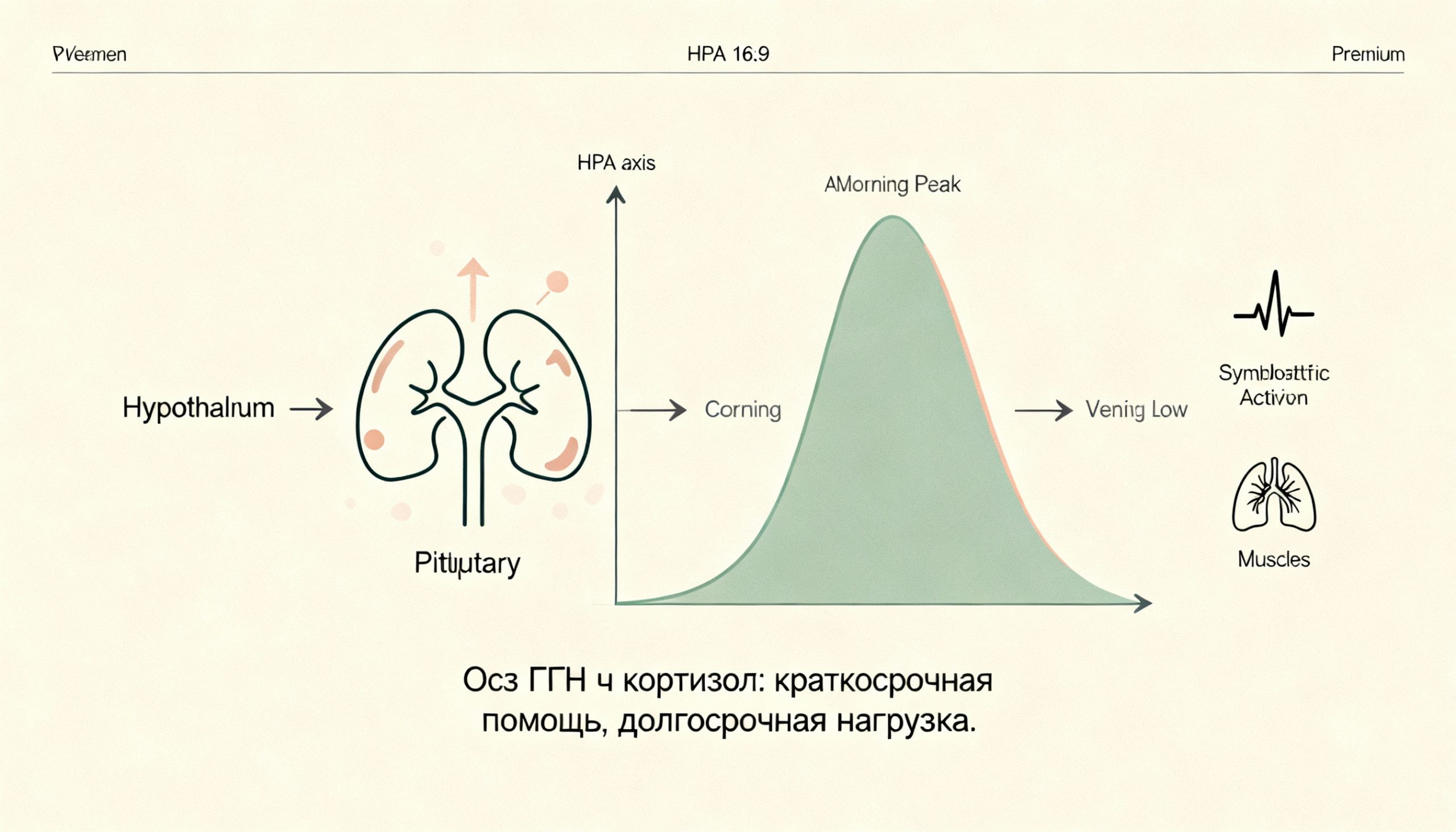 Ось ГГН и кортизол — механизм стресса: гипоталамус, гипофиз, надпочечники