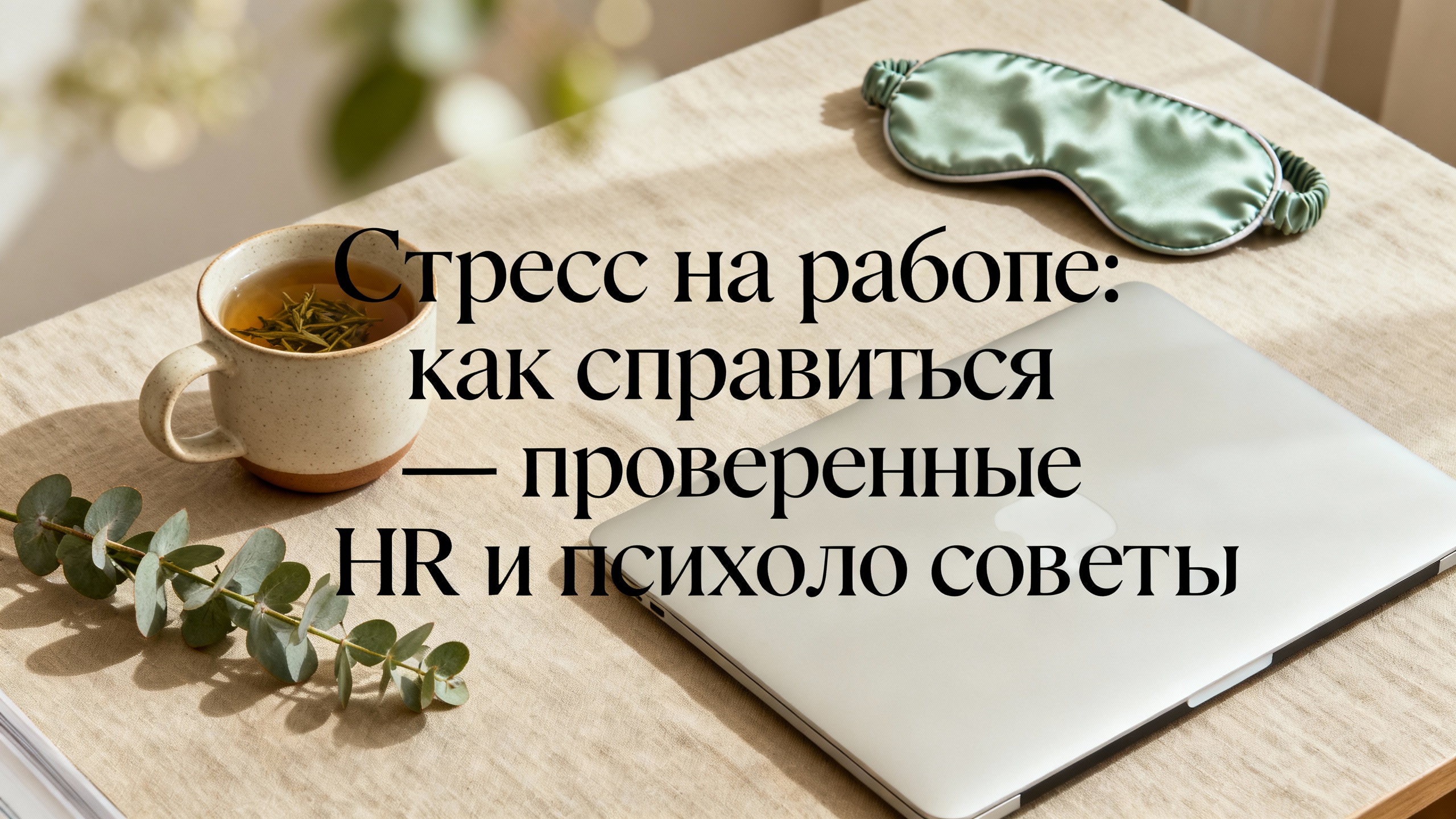 Стресс на работе: как справиться — проверенные советы HR и психологов — обложка